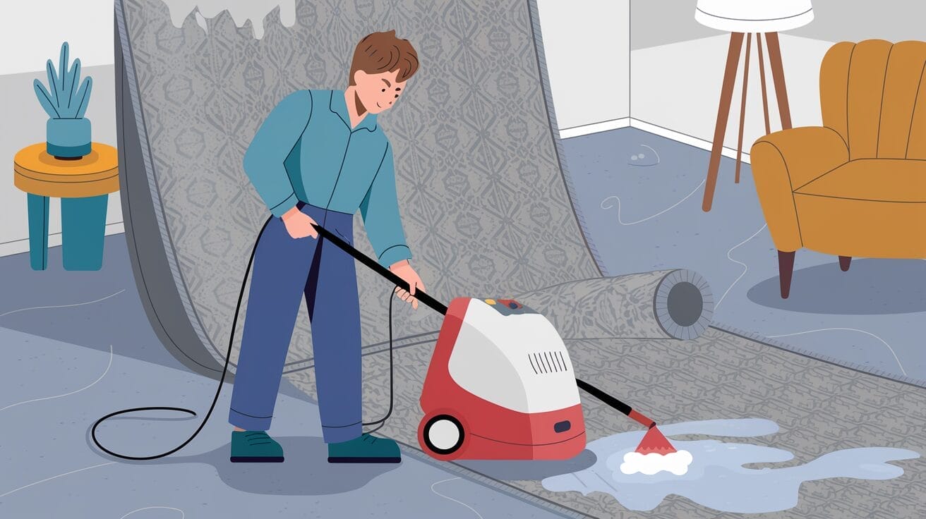 how to clean carpet after water damage